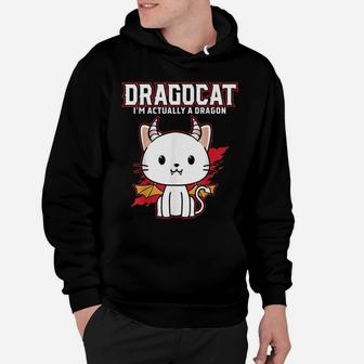 Funny Japanese Monster Dragon Cat Gift Design Hoodie | Crazezy DE