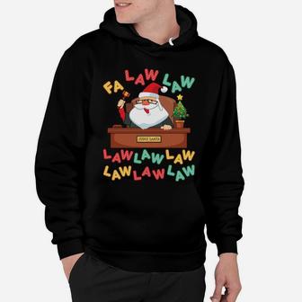 Funny Lawyer Christmas Santa Hat Fa Law Quote Holiday Sweatshirt Hoodie | Crazezy CA