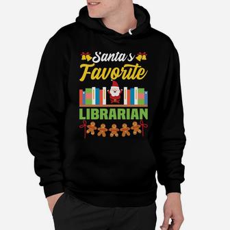 Funny Librarian Christmas Library Books Hoodie | Crazezy
