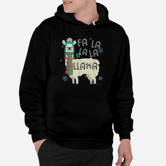 Funny Llama Christmas Alpaca Lover Gift Hoodie - Thegiftio UK