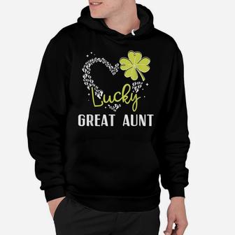 Funny Lucky Great Aunt Shirt St Patricks Day Gift Womens Hoodie | Crazezy UK