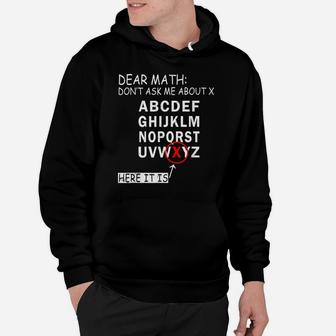 Funny Math Teacher Joke Mathematics Geeks Find X Hoodie | Crazezy