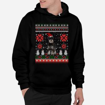 Funny Miniature Schnauzers Ugly Christmas Sweater Party Gift Sweatshirt Hoodie | Crazezy UK