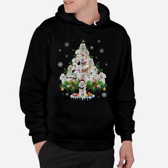 Funny Poodle Christmas Tree Ornament Decor Costume Hoodie | Crazezy