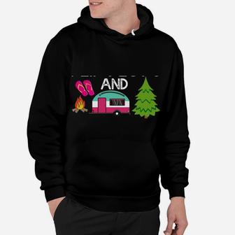 Funny Rv Camper I'm A Flip Flops And Camping Kinda Girl Hoodie | Crazezy