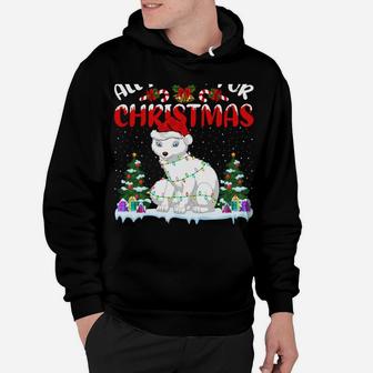 Funny Santa Hat All I Want For Christmas Is A Arctic Fox Hoodie | Crazezy AU