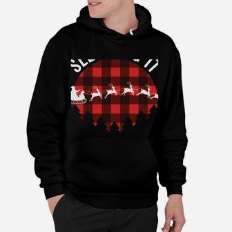 Funny Santa Sleigh Christmas Quote Sleighing It Pun Saying Hoodie | Crazezy
