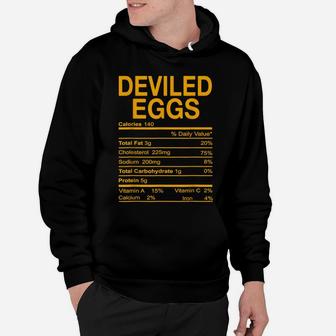 Funny Thanksgiving Food - Deviled Eggs Nutrition Facts Hoodie | Crazezy