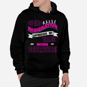 Funny The Great Resignation I Quit The 9-5 Job Employee Hoodie | Crazezy CA