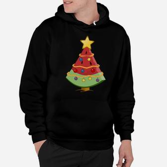 Funny Watermelon Christmas Tree With Lights Xmas Sweatshirt Hoodie | Crazezy