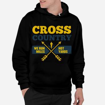 Funny Xc Cross Country Coach Gift We Run Miles Men Women Hoodie | Crazezy UK
