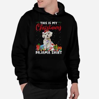 Funny Xmas This Is My Christmas Maltese Dog Pajama Hoodie | Crazezy UK