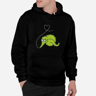 Fuzzy Worm On A String Meme Heart On A String Hoodie | Crazezy