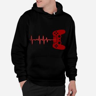 Gamer Heartbeat Shirt Christmas Gift Boyfriend Boys Gaming Hoodie | Crazezy CA