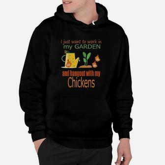Garden Chickens Lover Hoodie | Crazezy UK