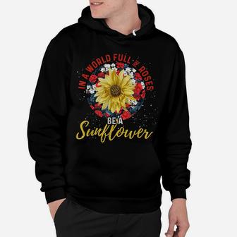 Garden Sunshine Rose Florist Floral Yellow Flower Sunflower Hoodie | Crazezy