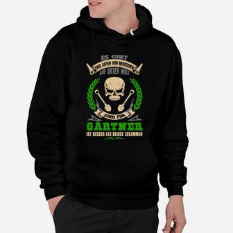 Gärtner Motiv Hoodie Wichtiger als Garten? mit Totenkopf-Design, Lustiges Gärtner-Hoodie - Seseable