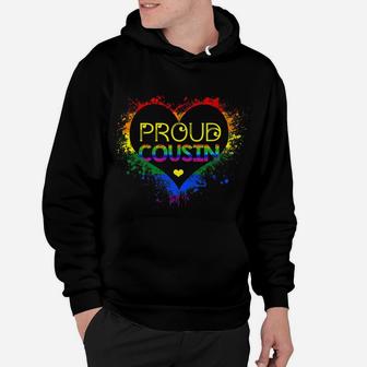 Gay Pride Shirt Proud Cousin Lgbt Parent Shirt Lgbtq Month Hoodie | Crazezy