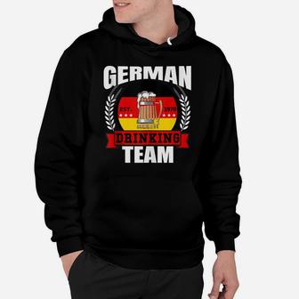 German Drinking Team Germany Flag Funny Oktoberfest Gift Hoodie | Crazezy