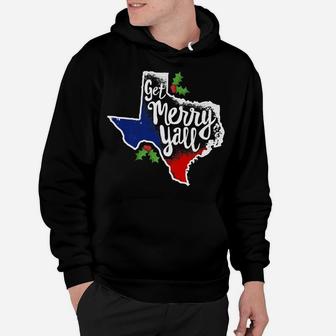 Get Merry Y'all Texas Christmas Shirt Texan Flag Xmas Gift Hoodie | Crazezy CA