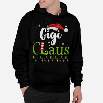 Gigi Claus Funny Grandma Santa Pajamas Christmas Gift Idea Hoodie | Crazezy