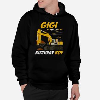 Gigi Of The Birthday Boy Construction Birthday Party Hoodie | Crazezy AU