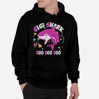 Gigi Shark Gift From Wife Son Daughter And Grand Sons Hoodie | Crazezy UK