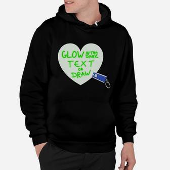 Glow In The Dark Text Or Draw Hoodie | Crazezy CA