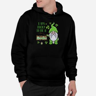 Gnome I Am Lucky To Be A Grandma St Patrick Day Hoodie - Monsterry