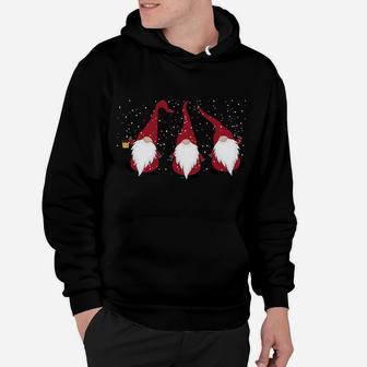 Gnome Santa Merry Christmas Snowing Funny Festive Holiday Hoodie | Crazezy CA