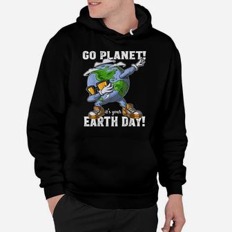 Go Planet It's Your Earth Day T Shirt Dabbing Gift For Kids Hoodie | Crazezy
