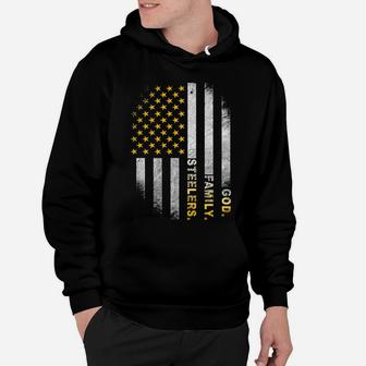 God Family Steelers-Pro Us Flag Shirt Father's Day Dad Gift Hoodie | Crazezy UK