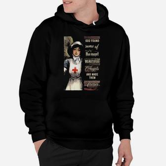 God Found Some Of The Most Beautiful Angels And Made Them Nurses Hoodie - Monsterry UK