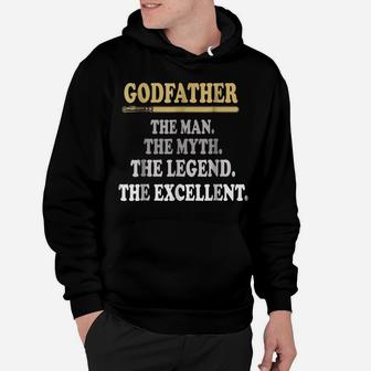 Godfather-The Man The Myth The Legend The Excellent T-Shirt Hoodie | Crazezy UK