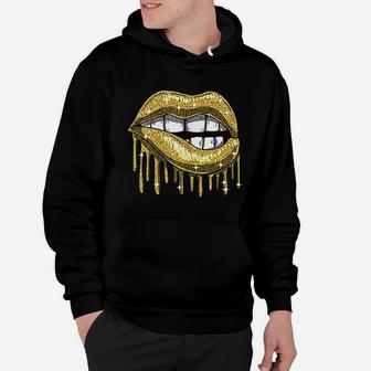 Golden Lip Hoodie | Crazezy