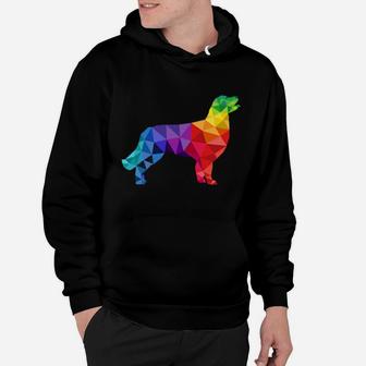 Golden Retriever Gay Pride Lgbt Lgbtq Rainbow Flag Dog Hoodie - Monsterry
