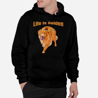 Golden Retriever Life Is Golden Hoodie - Thegiftio UK