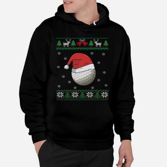 Golf Ball Ugly Christmas | Golfer Gift | Golfing Sweatshirt Hoodie | Crazezy