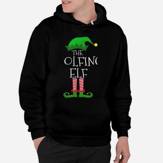Golfing Elf Matching Family Group Christmas Party Pajama Hoodie | Crazezy