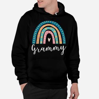 Grammy Rainbow Gifts For Grandma Family Matching Birthday Hoodie | Crazezy