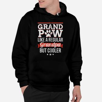 Grand Paw Like A Regular Grandpa But Cooler Funny Dog Dad Zip Hoodie Hoodie | Crazezy