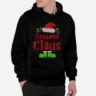 Grandma Claus Funny Grandmother Family Christmas Gift Hoodie | Crazezy UK