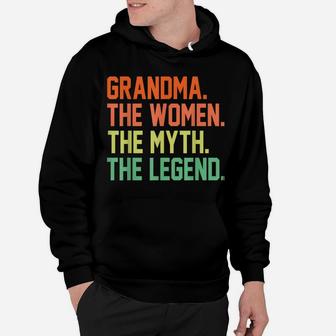 Grandma The Women The Myth The Legend Mama Gifts For Women Hoodie | Crazezy CA