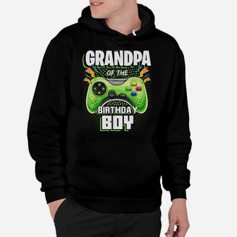 Grandpa Of The Birthday Boy Matching Video Gamer Party Hoodie | Crazezy