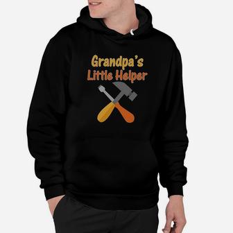 Grandpas Little Helper Grandpa Grandfather Hoodie | Crazezy AU