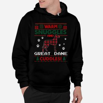 Great Dane Dog Red Buffalo Plaid Gift Ugly Christmas Sweater Sweatshirt Hoodie | Crazezy