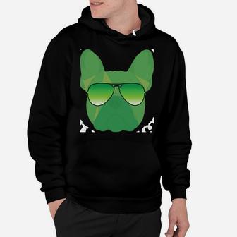 Green French Bulldog Dog Kiss Me I'm Irish St Patrick Shirt Hoodie | Crazezy CA