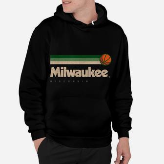 Green Milwaukee Basketball B-Ball Wisconsin Retro Milwaukee Hoodie | Crazezy DE