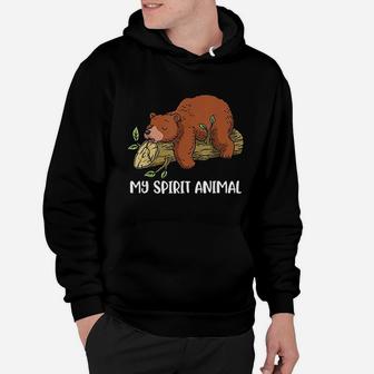 Grizzly Bear Men My Spirit Animal Hoodie - Thegiftio UK