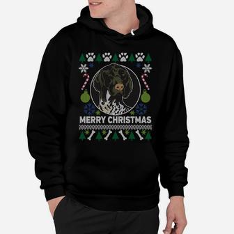 Gsp German Shorthaired Pointer Merry Christmas Ugly Xmas Dog Hoodie | Crazezy